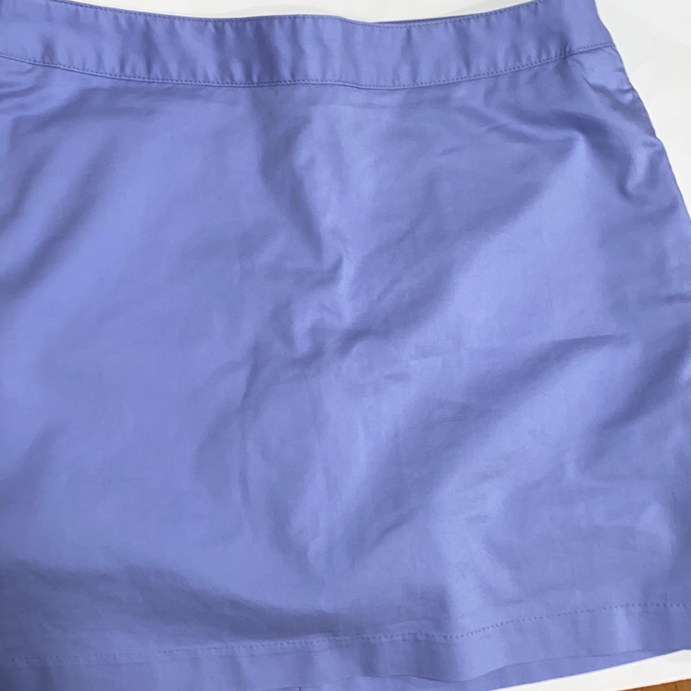 Adidas Stretch skort Front Side Pockets Sport Skirt Periwinkle Blue Size 4